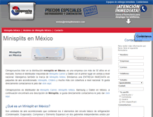 Tablet Screenshot of minisplitsmexico.com